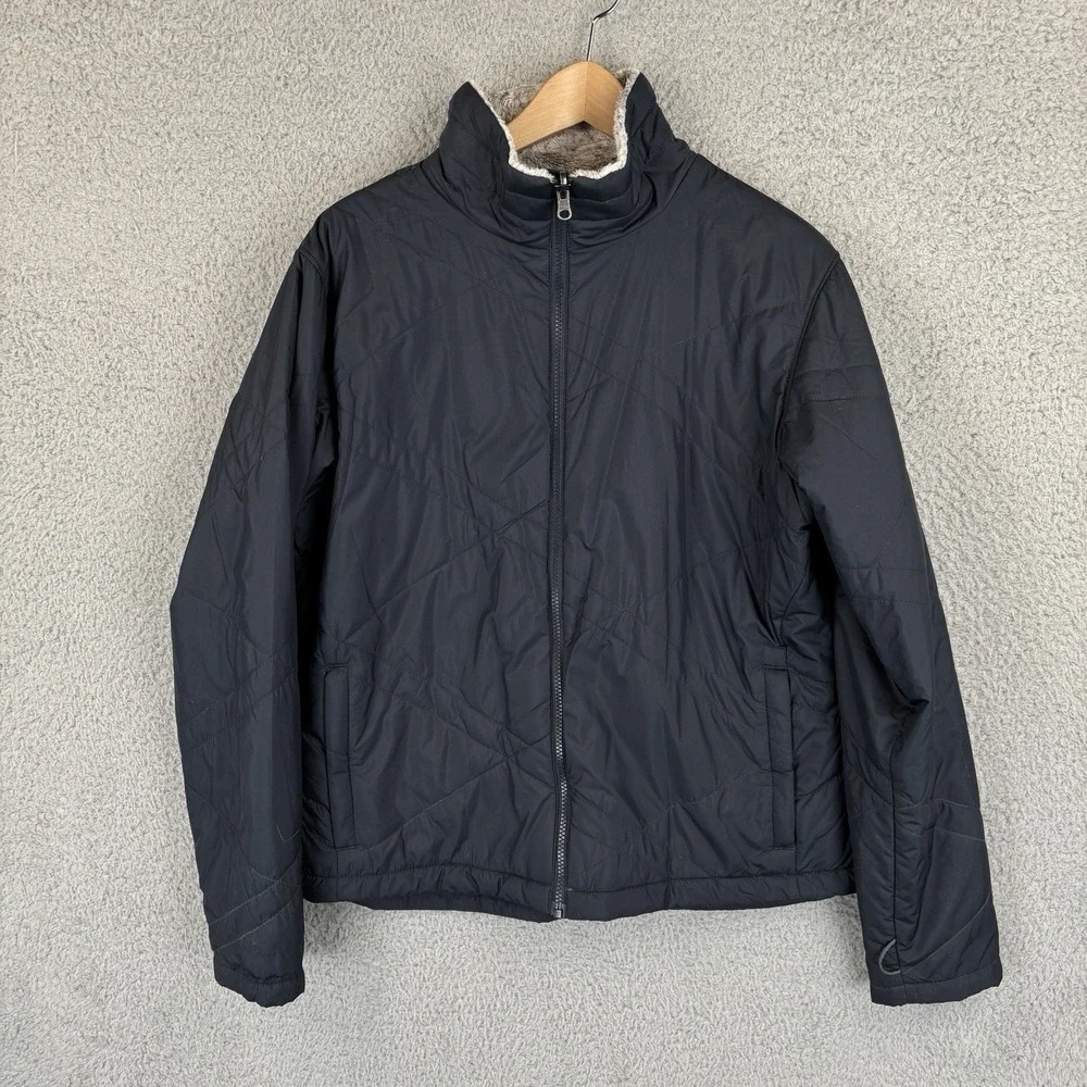 Columbia Bugaboo III Fleece Interchange Jacket Womens XL Purple 3 in‎ 1 Ski Coat